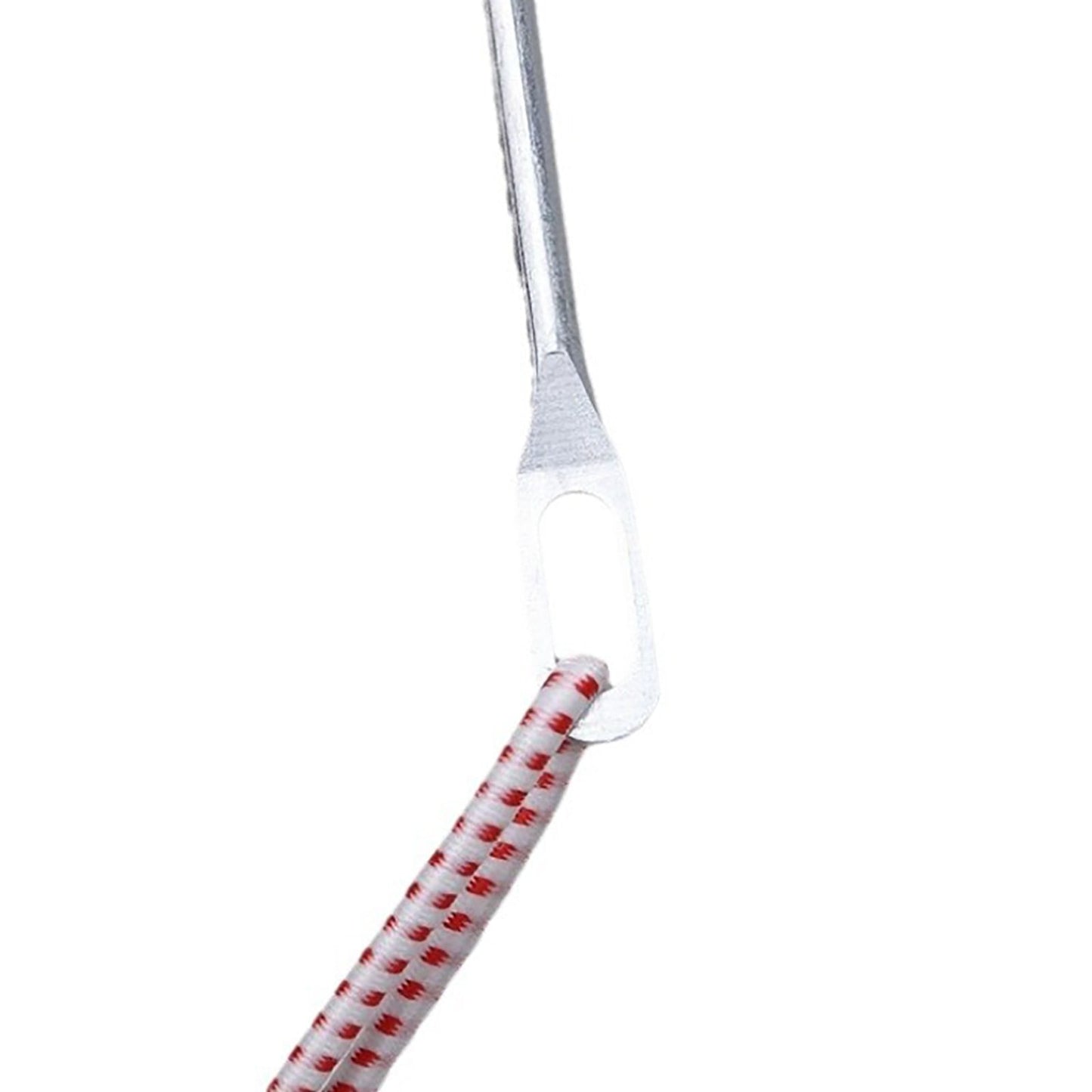 JWDX, Rope Threading Tool*1 Stainless Threader Easy Pull Bodkin Needle Threader Tweezer Metal Bodkin Ribbon Weaving Tool for Elastic Threading Sewing Machine One Size Silver