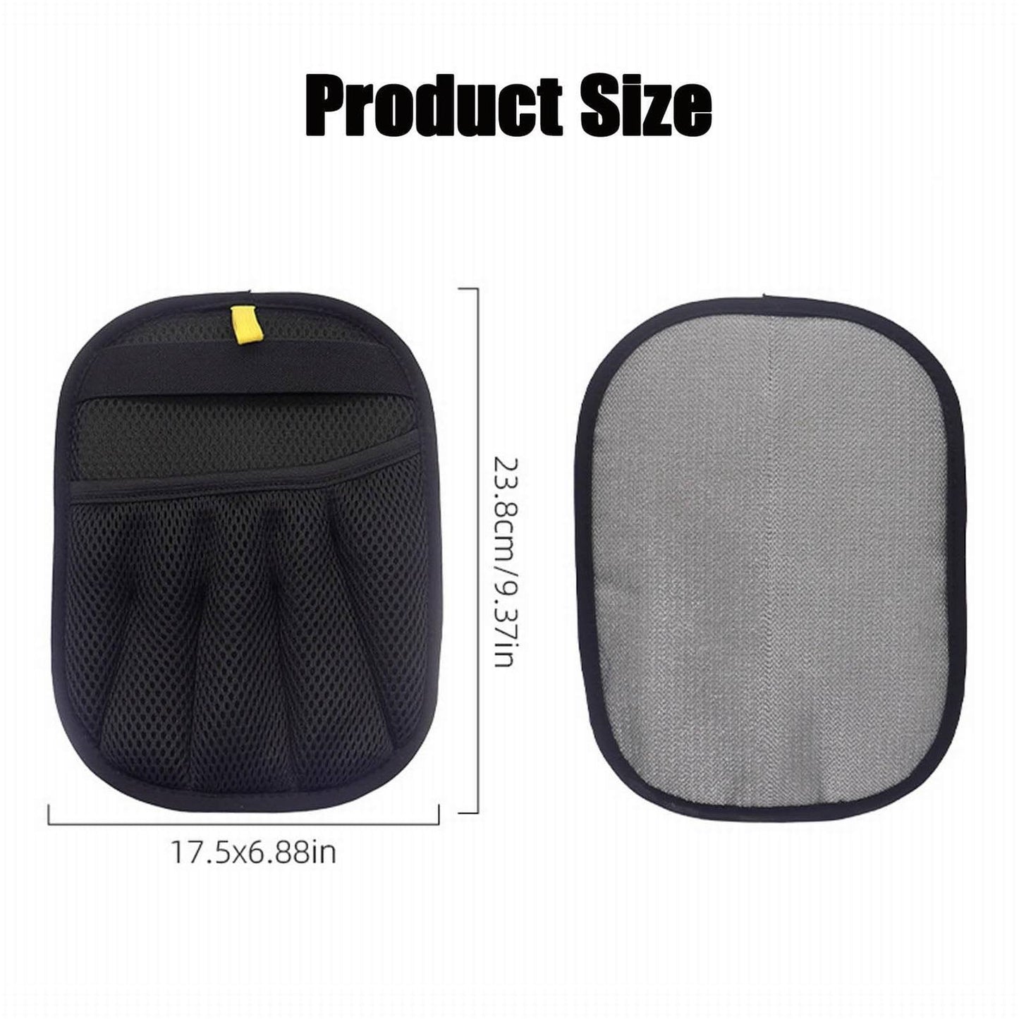 Pet Hair Removal Gloves JWDX, 1 Glove*2 Pet Hair Removal Glove Double Reusable Pet Hair Remover Electrostatic Gloves for Couch Furniture Clothing One Size*2 Black*2