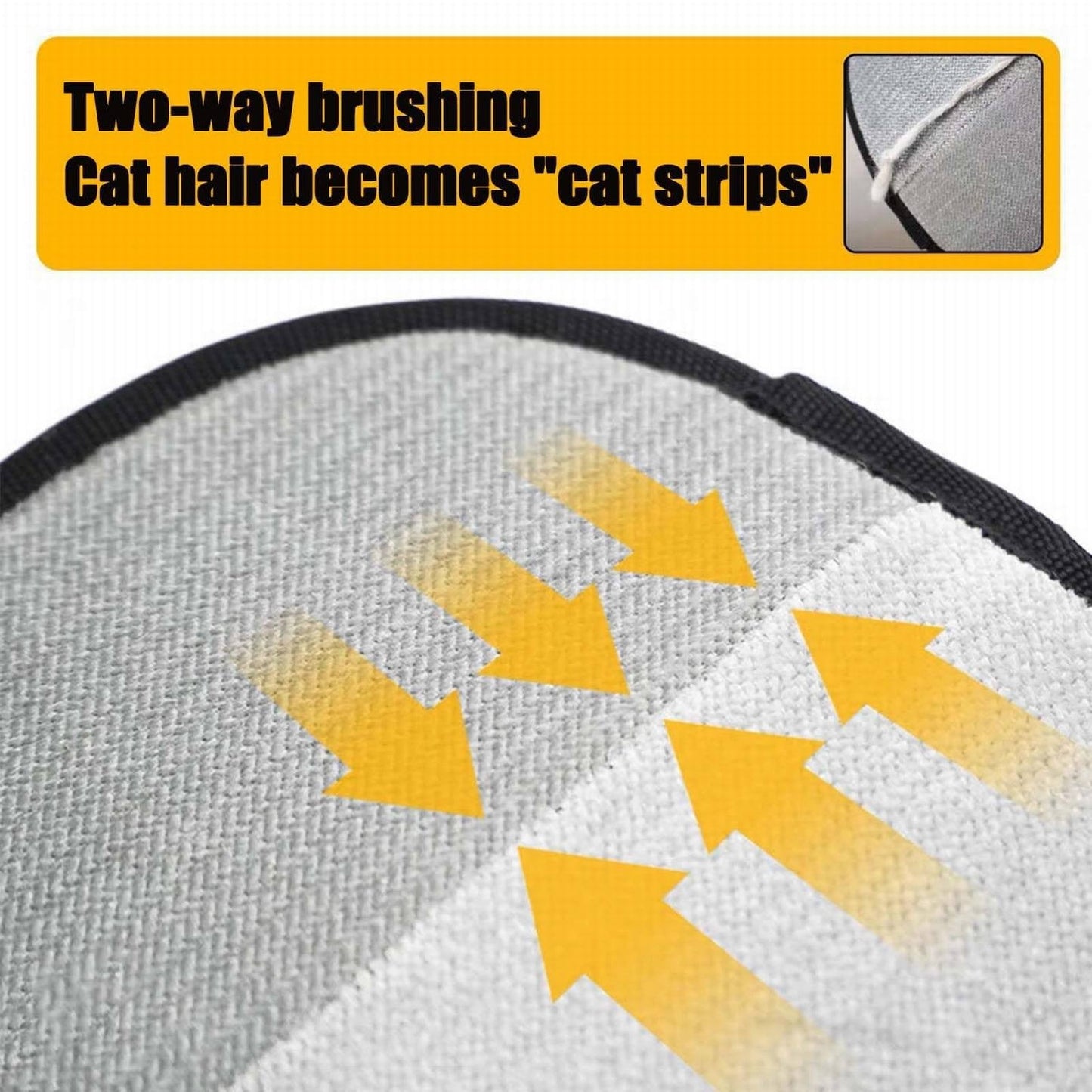 Pet Hair Removal Gloves JWDX, 1 Glove*2 Pet Hair Removal Glove Double Reusable Pet Hair Remover Electrostatic Gloves for Couch Furniture Clothing One Size*2 Black*2