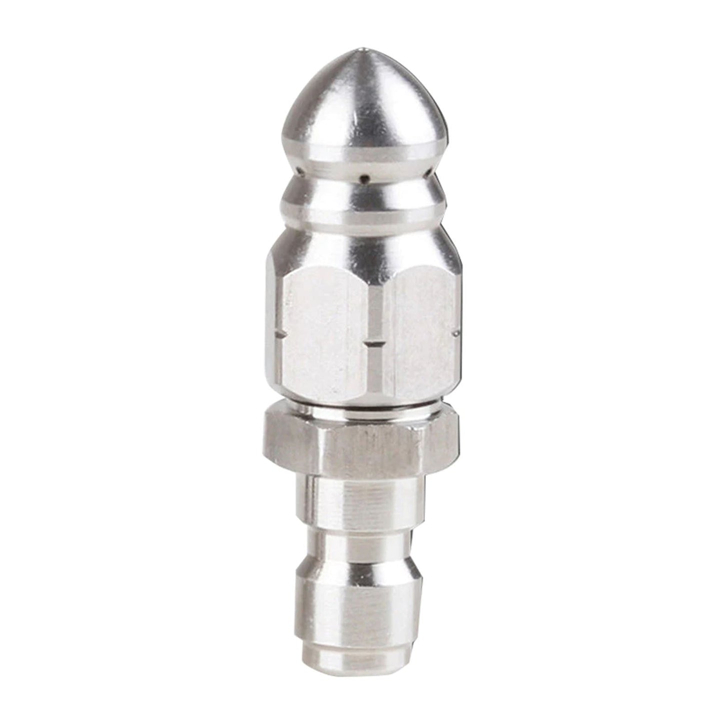 Cleaning the High Pressure Nozzle JWDX, 1x Cleaning High Pressure Nozzle Dredging Stainless High Pressure Nozzle One Size Silver