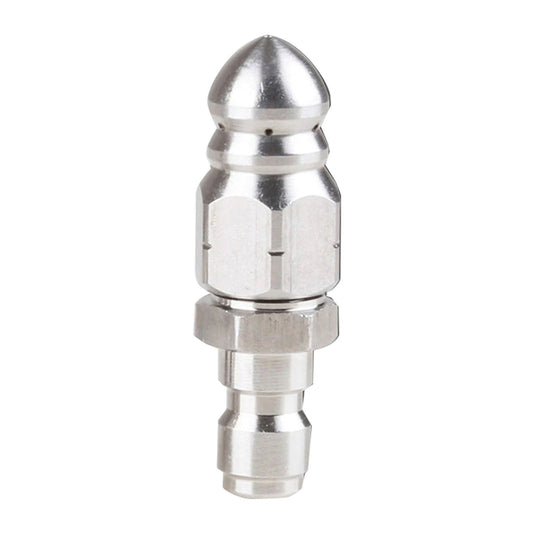 Cleaning the High Pressure Nozzle JWDX, 1x Cleaning High Pressure Nozzle Dredging Stainless High Pressure Nozzle One Size Silver
