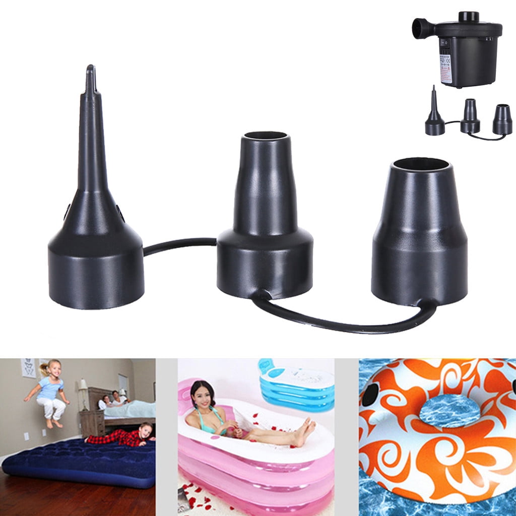 JWDX Sizes Plastic 3 Nozzle Nozzle Adaptor Inflator Air Replacement Head Nozzles Tools & Home Improvement, 1X Air Pump Nozzle(Blackplastic) One Size Black
