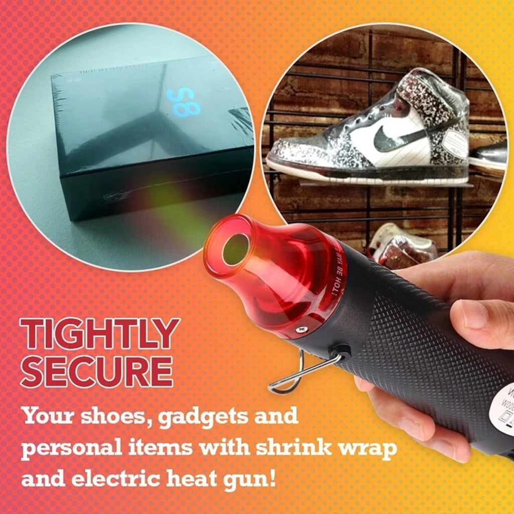 Multifunctional Hot Air Gun 220V Hot Air Gun Black - Flat Plug 1 × Heat Gun Paint Heat Shrink Wrap Tool Tool Crafts Diy Drying Embossing Tools & Home Improvement JWDX One Size Black