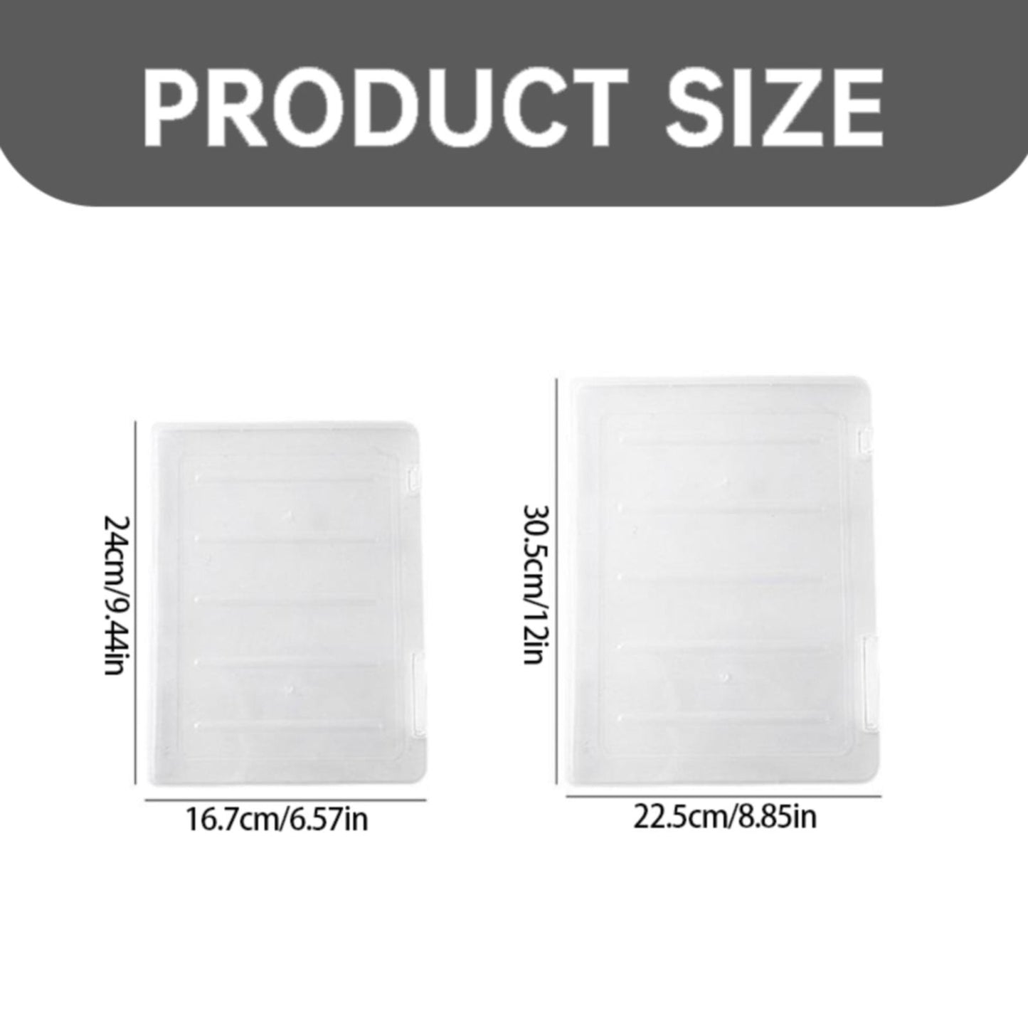 File Storage Box Transparent Small Jwdx Transparent File Box Storage Box Portable Supplies Holder for Documents and Paper Protectors Portable File Box One Size CL1