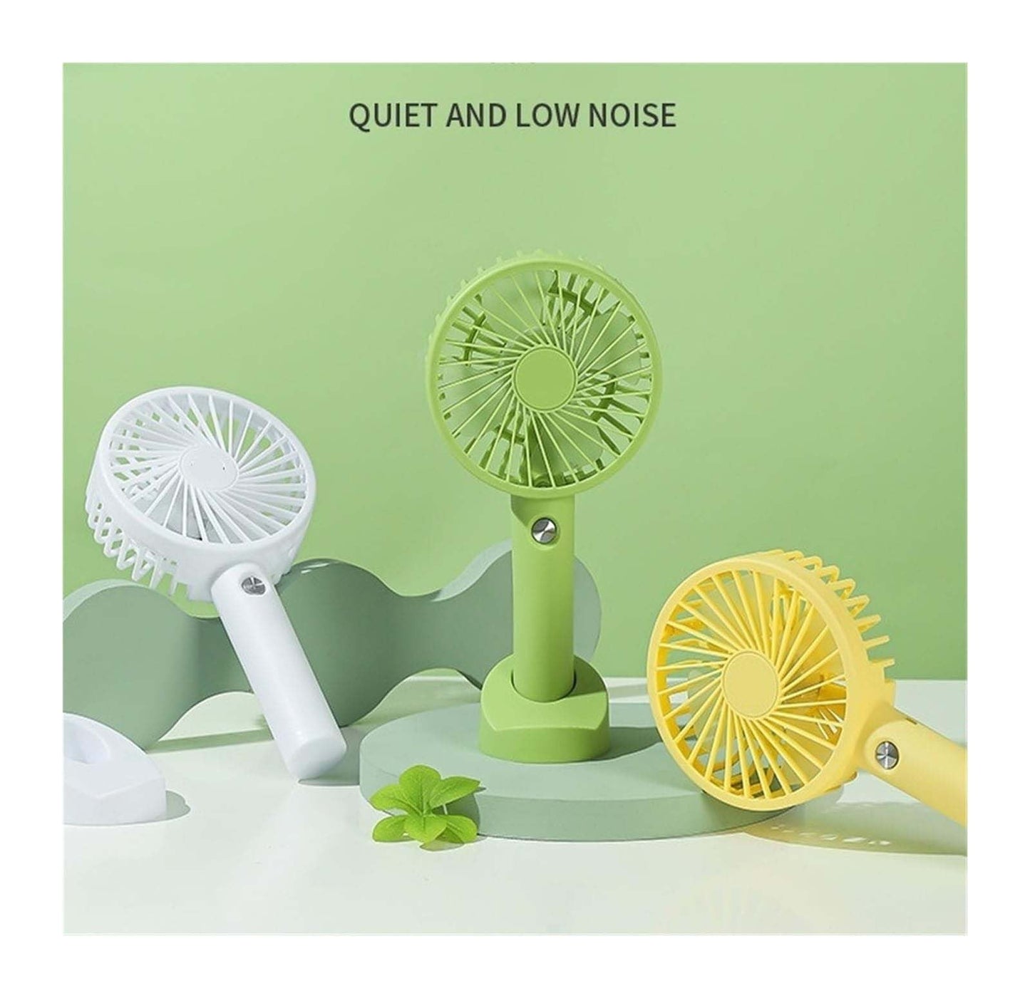 Mini Handheld Fan (White) Jwdx Portable Fan Powerful Handheld Fan Cute Design 3 Speed Personal Small Desk Fan with Base Lightweight Makeup Usb Rechargeable Fan for Stylish Travel Indoor Outdoo One Size D