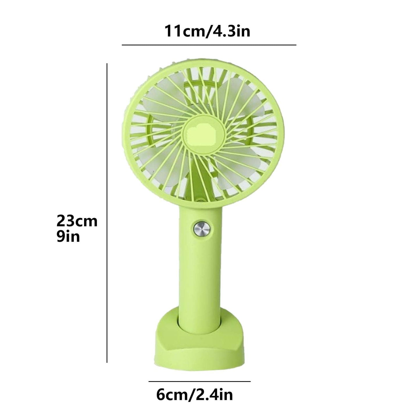 Mini Handheld Fan (White) Jwdx Portable Fan Powerful Handheld Fan Cute Design 3 Speed Personal Small Desk Fan with Base Lightweight Makeup Usb Rechargeable Fan for Stylish Travel Indoor Outdoo One Size Orange