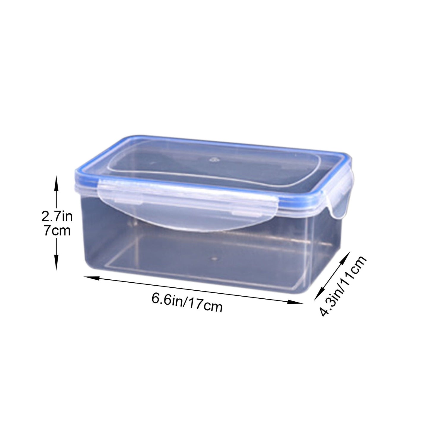 Grrvtrz ,Kitchen Refrigerator Rectangular Food Container Microwave Heat Plastic Lunch Box Food Lunch Box Fruit Storage Sealed Box,Lunch Box，Bento Box B