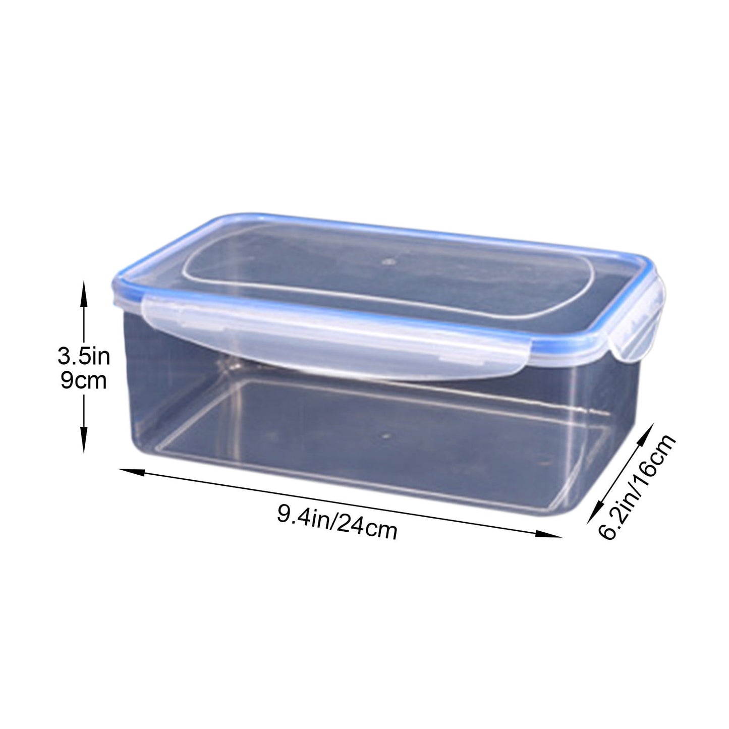 Grrvtrz ,Kitchen Refrigerator Rectangular Food Container Microwave Heat Plastic Lunch Box Food Lunch Box Fruit Storage Sealed Box,Lunch Box，Bento Box D