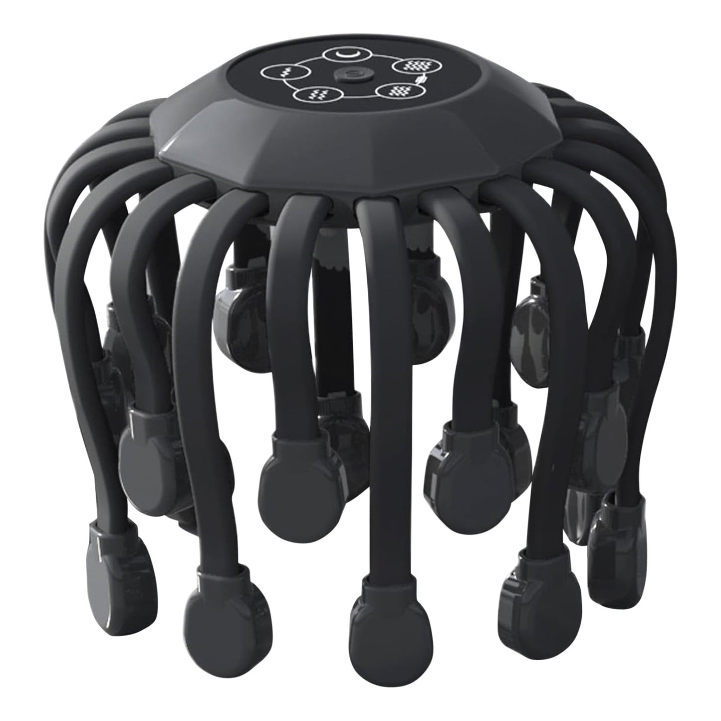 Grrvtrz Head Massagers Scalp Massagers Motorized Scalp Massagers with 20 Individual Massage Nodes 5 Modes and 360 Degrees Of Adjustable Massage.,Home Essentials,Home Appliances Black