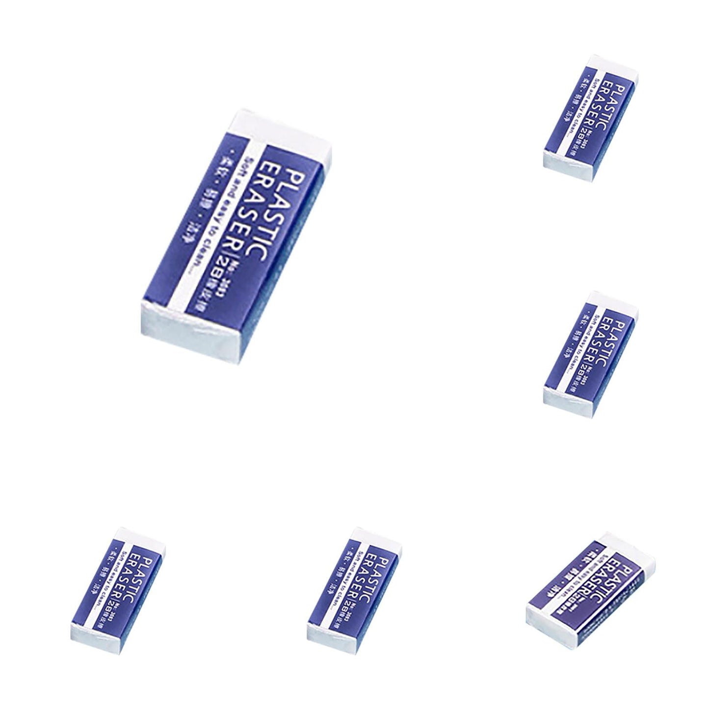 JWDX Hot Clearance! Stationery 2B Eraser stǔdənt Chǐ-ldrən Eraser Art Sketch Painting Pencil Eraser Learning Stationery, 5 Large Erasers + 5 Small Erasers Stationery 2B eraser L+S S*5+L*5