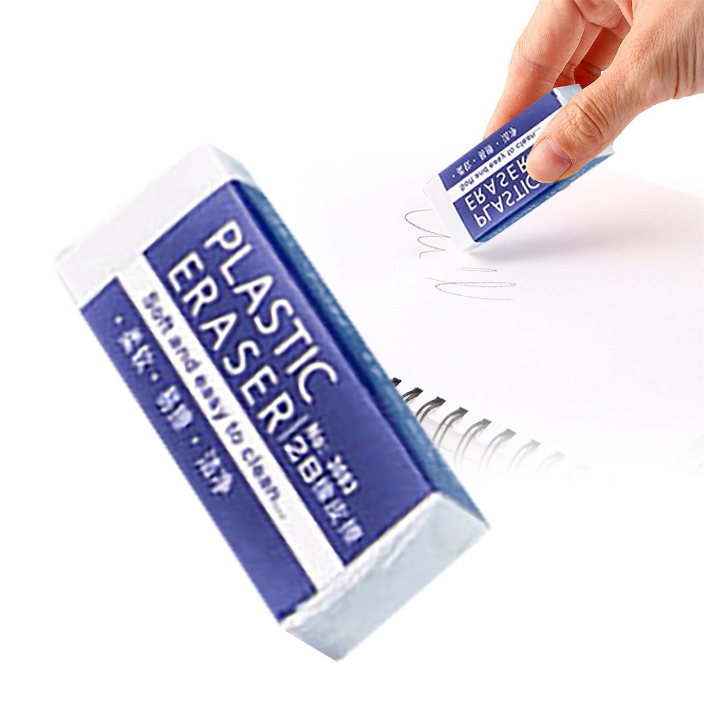 JWDX Hot Clearance! Stationery 2B Eraser stǔdənt Chǐ-ldrən Eraser Art Sketch Painting Pencil Eraser Learning Stationery, 5 Large Erasers + 5 Small Erasers Stationery 2B eraser L+S S*5+L*5