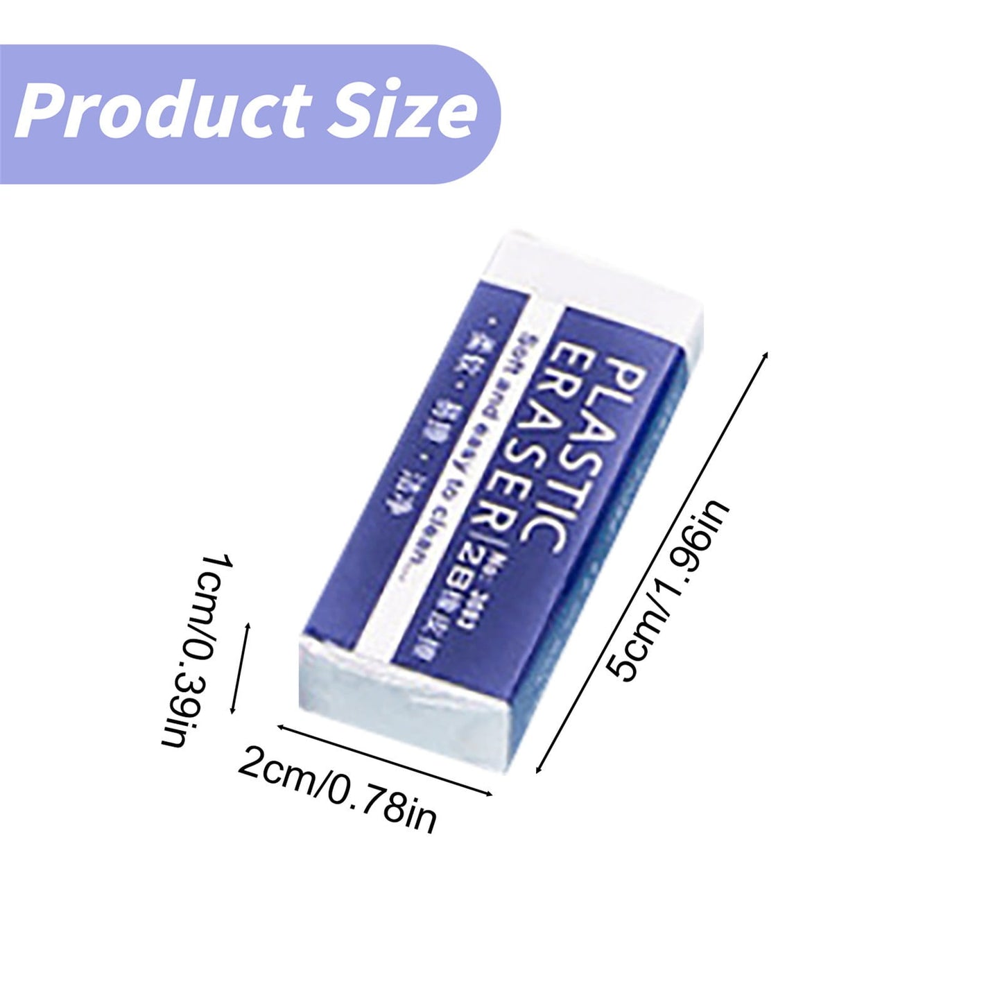 JWDX Hot Clearance! Stationery 2B Eraser stǔdənt Chǐ-ldrən Eraser Art Sketch Painting Pencil Eraser Learning Stationery, 5 Large Erasers + 5 Small Erasers Stationery 2B eraser L+S S*5+L*5
