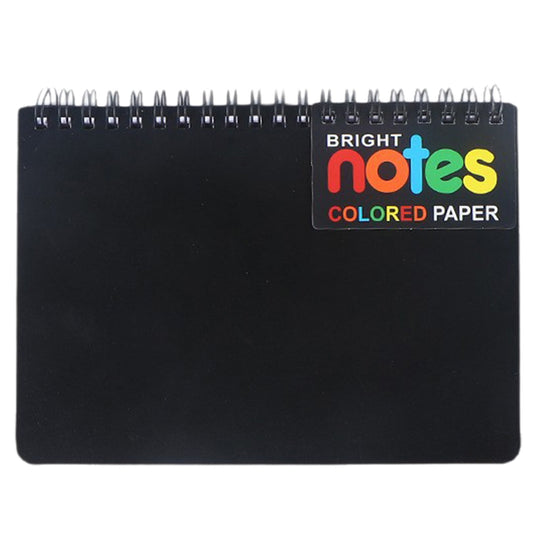 JWDX Hot Clearance! Notebooks Wirebound College Ruled Note Books Colored Lined Paper Perforated Notepad Memo Books Poly Cover Journaling Notebook 100 Sheets, 1 Notebook Notebook 100 Sheets Black