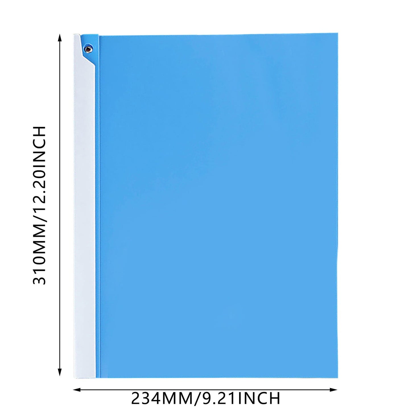 JWDX Hot Clearance! 1 Pack A4 Clear Front Report Covers Plastic Presentation Folders Resume Portfolio Folder Paper Swivel Sliding Bar File Folder for Presentation Document, Folder*1 Blue Folder Green