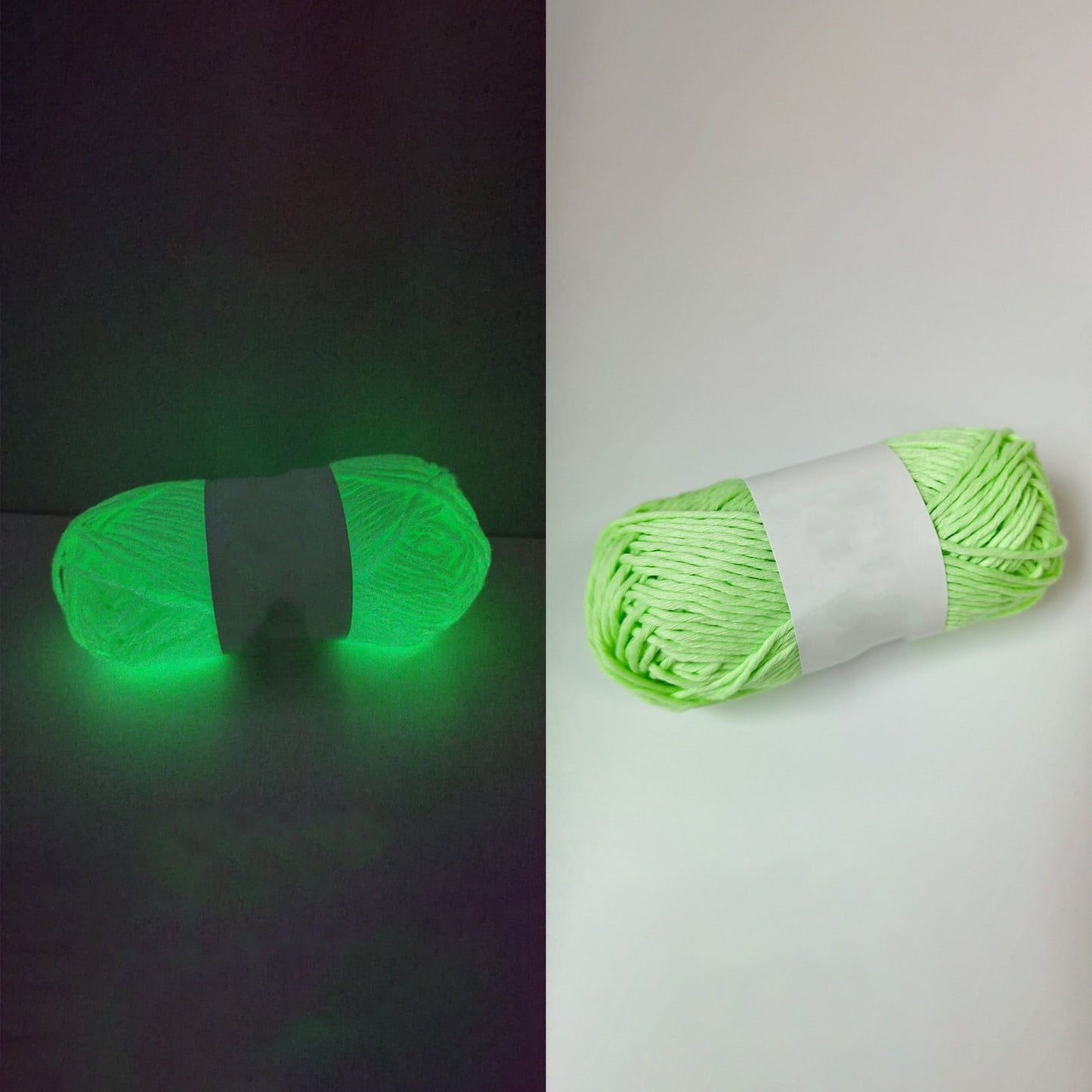LGCASL Diy Glow in the Dark Yarn*1 Diy Glow Yarn Glow in the Dark Yarn for Crochet Glow Yarn for Knitting Crocheting Crafts Sewing Beginners Christmas Decorations, Onion Yellow Diy Yarn Jade green