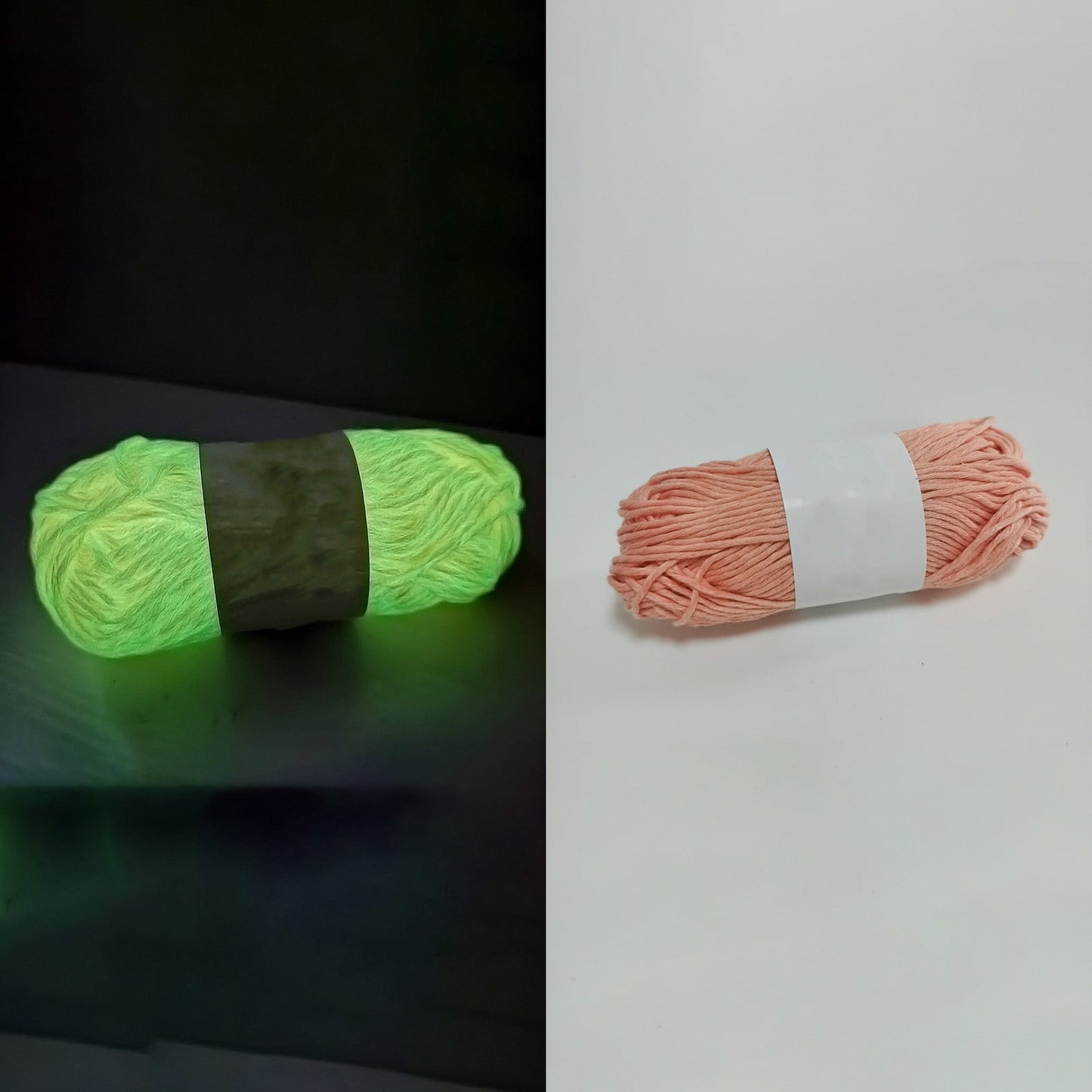 LGCASL Diy Glow in the Dark Yarn*1 Diy Glow Yarn Glow in the Dark Yarn for Crochet Glow Yarn for Knitting Crocheting Crafts Sewing Beginners Christmas Decorations, Onion Yellow Diy Yarn Orange red