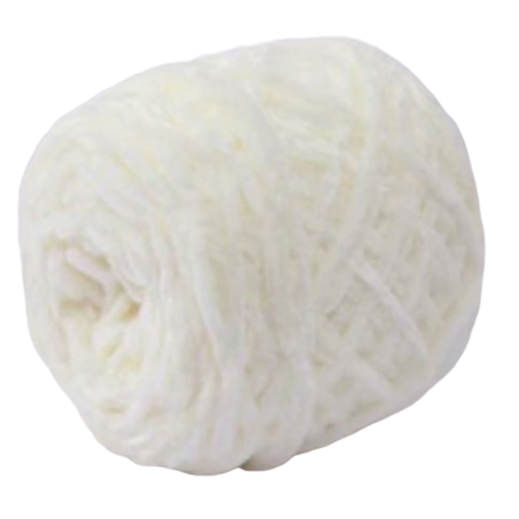 LGCASL Diy Crochet Scarf Yarn 09 Light Dark Green, Soft Gold Velvet Knitting Yarn Diy Shawl Scarf Crochet Thread Woollenyarn 06 Creamy White