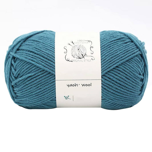 LGCASL Hand-Knitted Yarn #2 Pure White , 1Pc100G Hand Woven Cotton Yarn Soft Crochet Yarn for Hand Knitting Warm Sweater Sofa Cushion Scarf Diy dark green