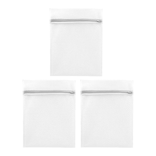 3 Mini Laundry Bags Mesh Laundry Bag for Delicates Wash Bag for Underwear and Lingerie 3 Small One Size Clear