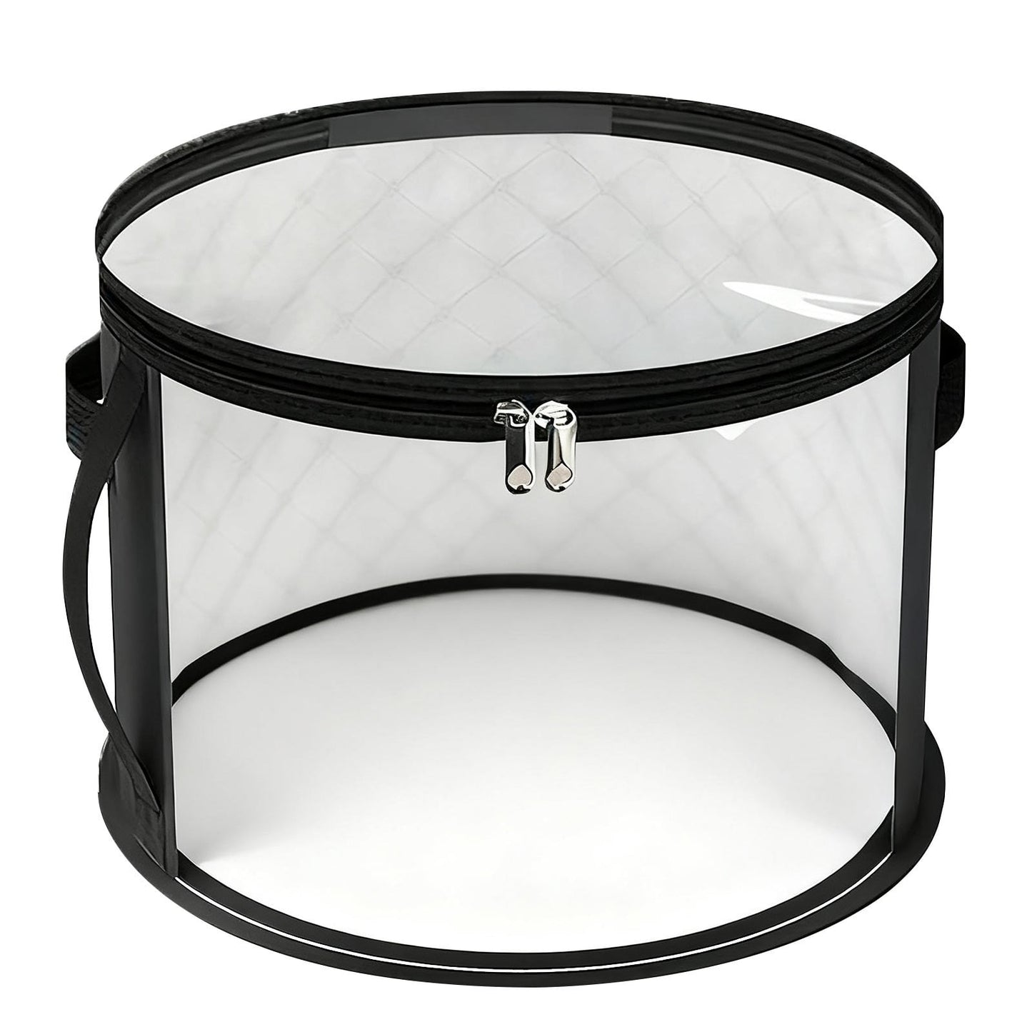 Hat Storage Bag*1 Foldable Hat Storage Bucket with Lid Large Capacity Cap Organizer for Home Perfect for Baseball Caps and Miscellaneous Items One Size Black