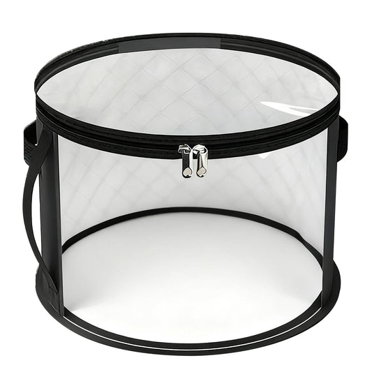 Hat Storage Bag*1 Foldable Hat Storage Bucket with Lid Large Capacity Cap Organizer for Home Perfect for Baseball Caps and Miscellaneous Items One Size Black
