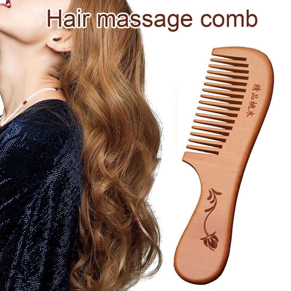 Wooden Comb / Natural Wood /Hair Beard Mustache Brush BRAND Tooth EW B2M3 FAST A8O1