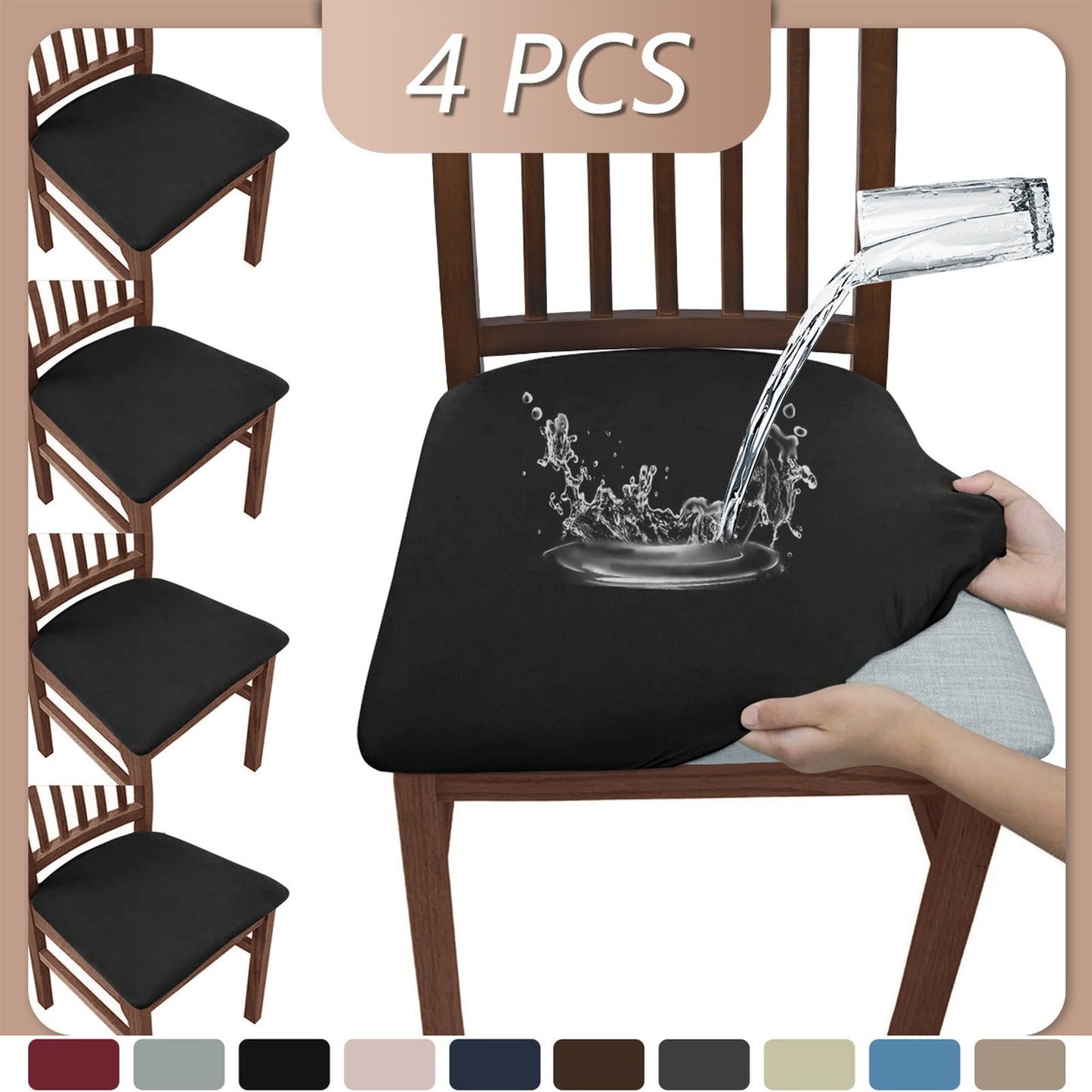 LGCASL, High Performance Black Tablecloth and Cloth 4 Piece Set: Your Furniture And, Black Splash-Proof Tablecloth Bench Cloth 4Pcs Black splash-proof tablecloth bench cloth 4pcs Black
