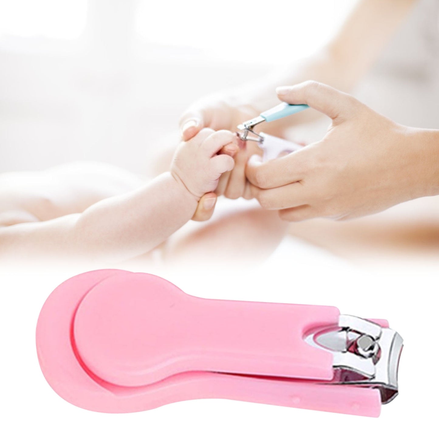 Bpyeka Nail Clippers for Babies Secure Nails for Scissors Trimmers Finger for Tools for Nail and Gifts for Shower Nail Clippers for,Home Improvement,Household Essentials 5.12*2.36*0.79 Pink