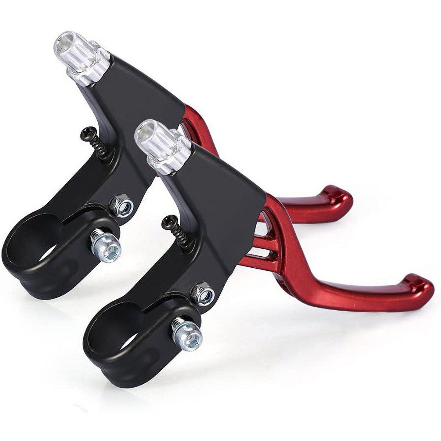 Bpyeka 1Pair Brake Levers Universal Full Aluminum Alloy Brake Handle BMX Brake Handle Mountain Cycling Brake Levers for Most,Tools,Household Essentials 5.51*3.54*0.98 Silver