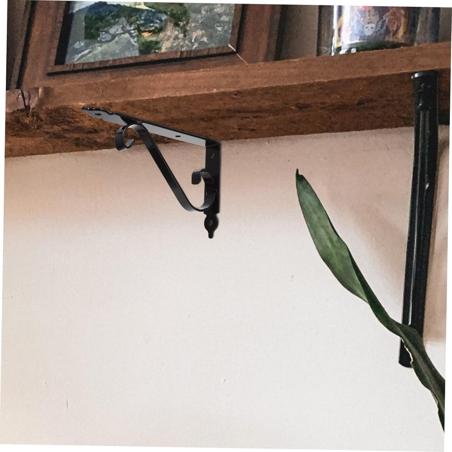 LGCASL Clearance! Wall Support Bracket Wall Support Bracket Shelf Brackets 1 Sets Bracket Grid Wall Shelf Floating Shelf Brackets Shelf Support Brackets Folding Brackets- Black, S XL Black