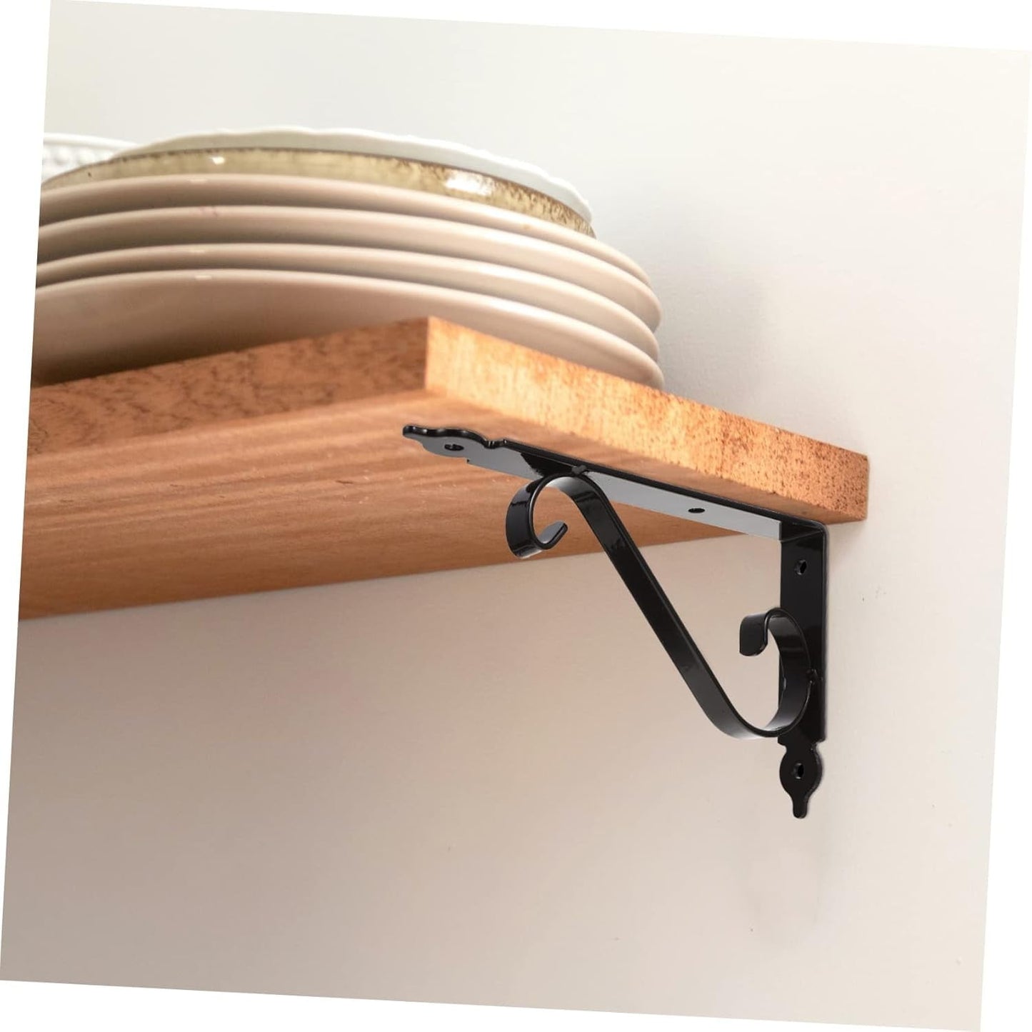 LGCASL Clearance! Wall Support Bracket Wall Support Bracket Shelf Brackets 1 Sets Bracket Grid Wall Shelf Floating Shelf Brackets Shelf Support Brackets Folding Brackets- Black, S XL Black