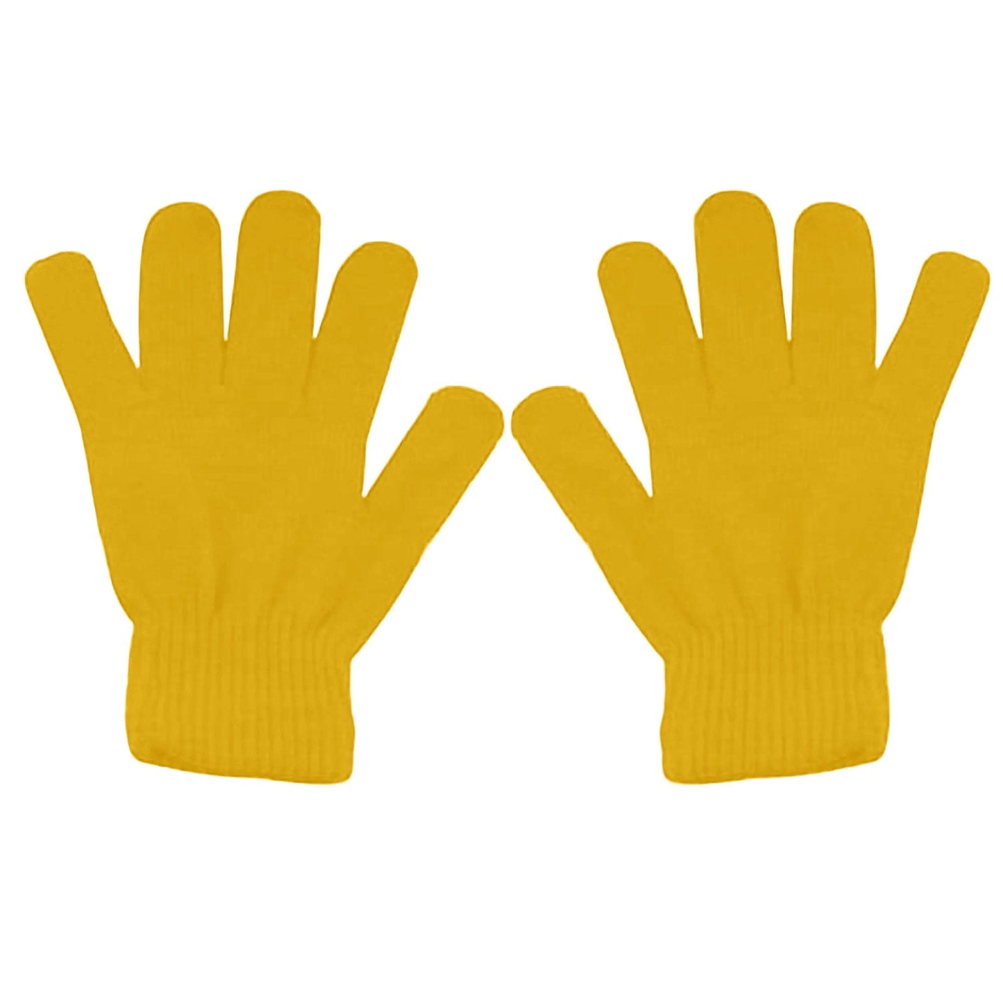 LGCASL Clearance! Winter Gloves Warm Strecty Knit Gloves for Men Women- Dark Gray One Size Yellow