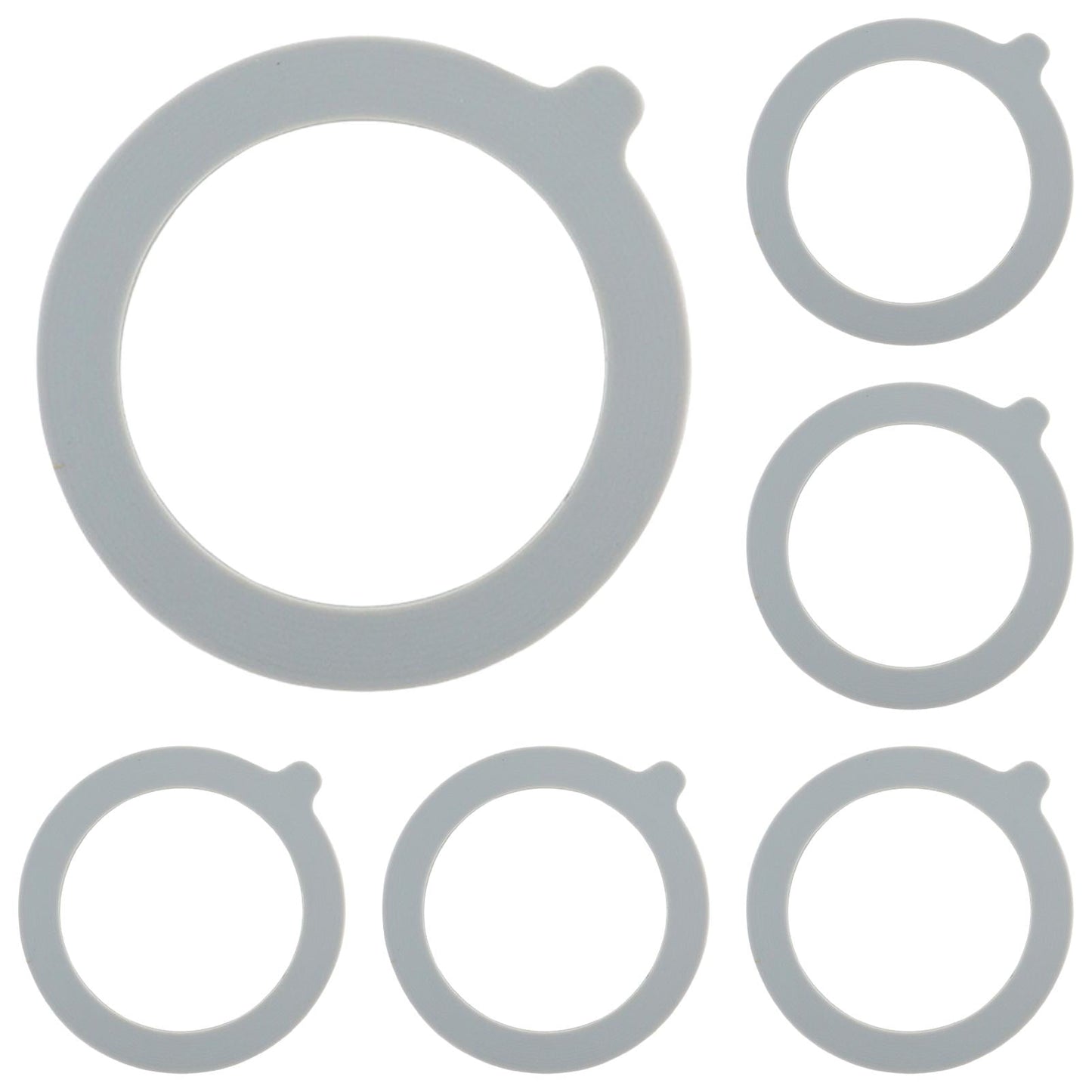 LGCASL Clearance! 30Pcs Silicone Jar Gaskets Replacement Silicone Seals Airtight Silicone Gasket Sealing Rings for Regular Mouth Canning Jar- 30pcs Grey*6+White*6+Red*6+Orange*6+Green*6