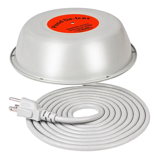 LGCASL Clearance! 1000W Floating Pond Heater Thermostatic Outdoor Fish Pond De Icer with Auto Heating & Shut Off Function Aluminum Tank Water Heater Deicer with 10Ft Power Cor- One Size A
