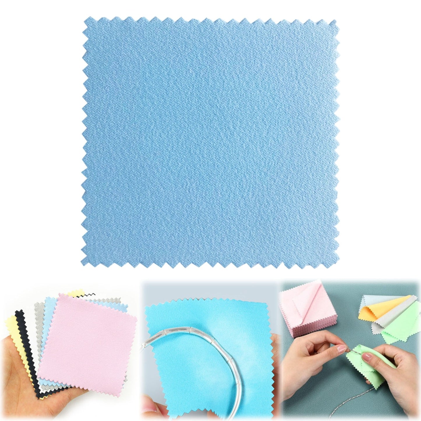 LGCASL Clearance! Polishing Cloths Pack for Silver Gold Brass and Copper Jewellery Polishing Cloths to Keep The of Your Jewellery- H One Size C