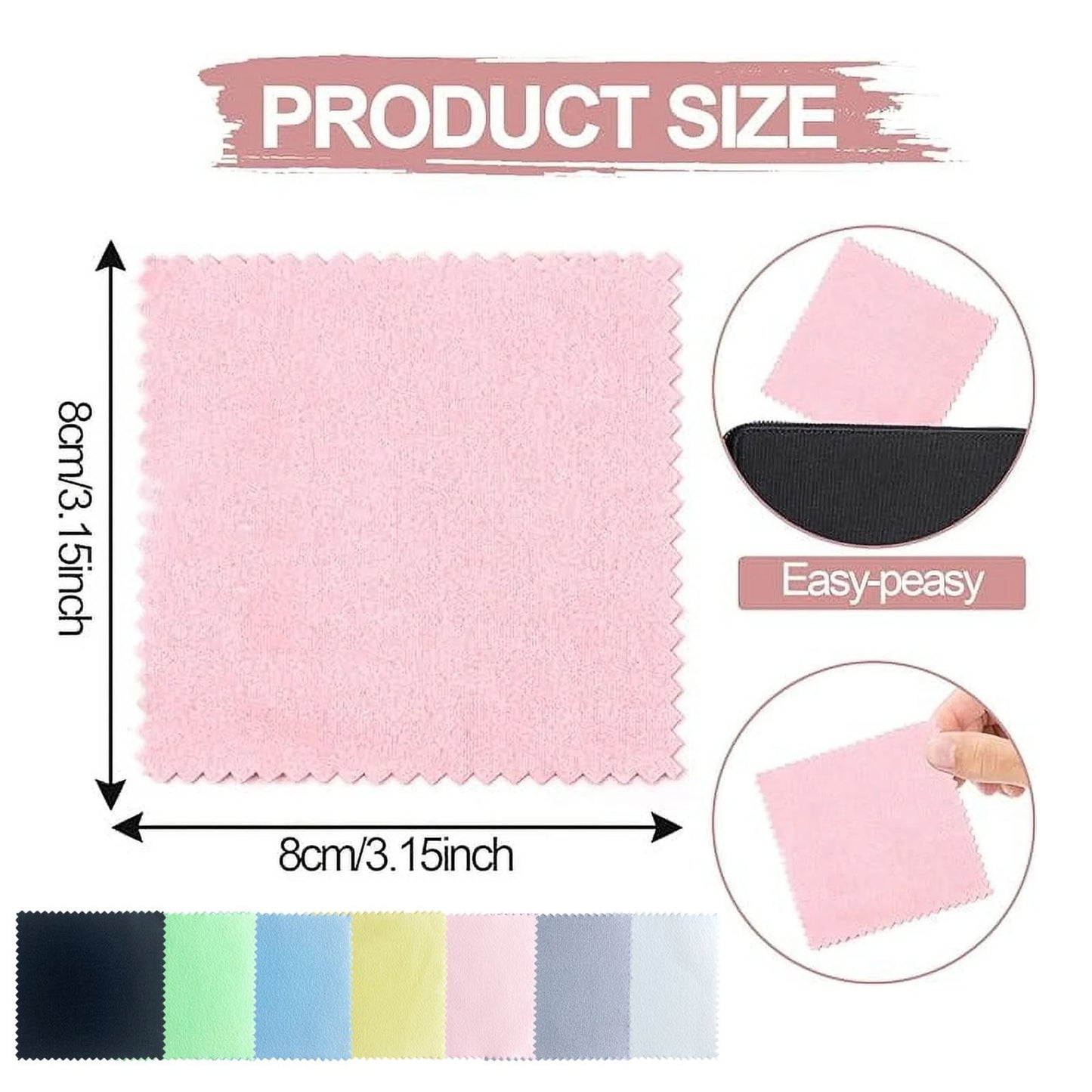 LGCASL Clearance! Polishing Cloths Pack for Silver Gold Brass and Copper Jewellery Polishing Cloths to Keep The of Your Jewellery- H One Size D