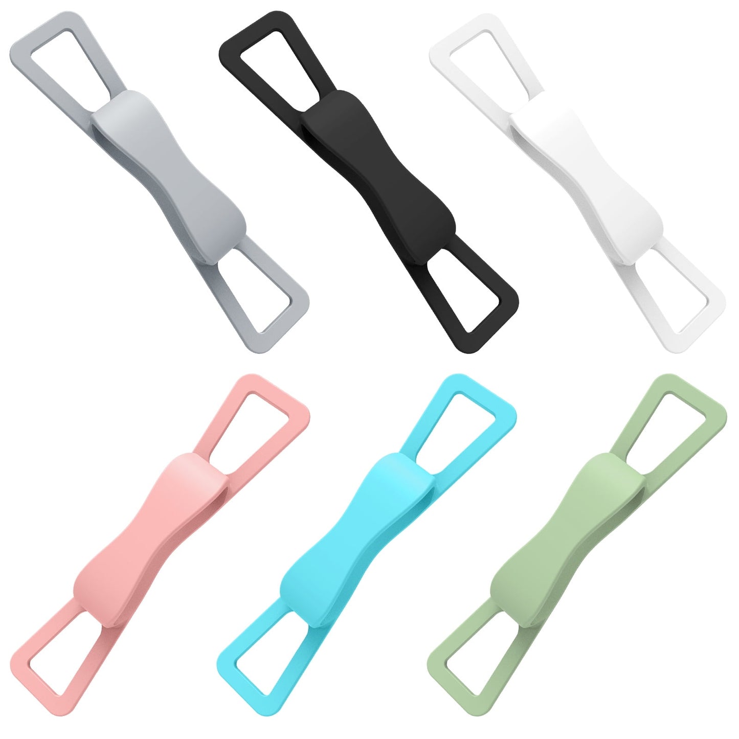 LGCASL Blue Flat Plate Fixing Wrist Strap D Light Green Elastic Tablet Strap for Fingers Comfortable Adjustable for Reading and Watching Videos 6 Color Options 18.5 cm D