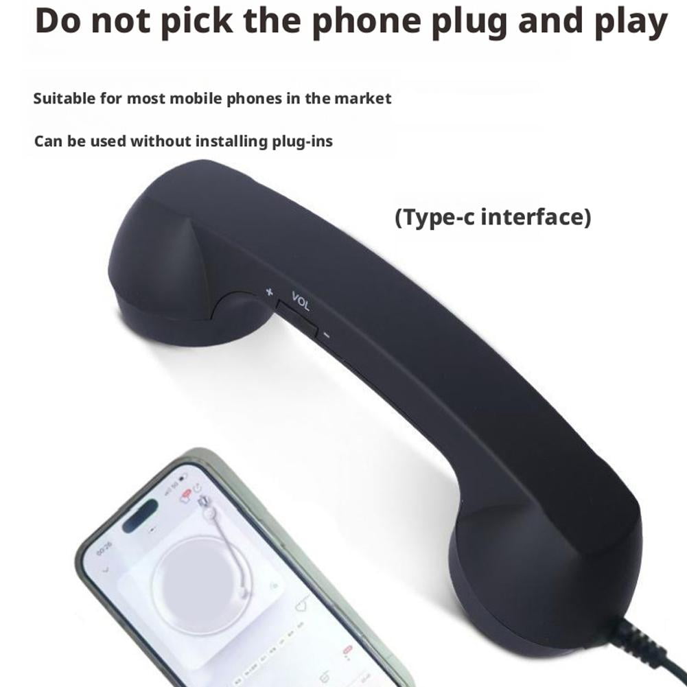 Phone Retro Handset, Phone Retro Phone Handset, 2026 New Bluetooth Retrophone, Vintage Telephone to Landline Adapter White