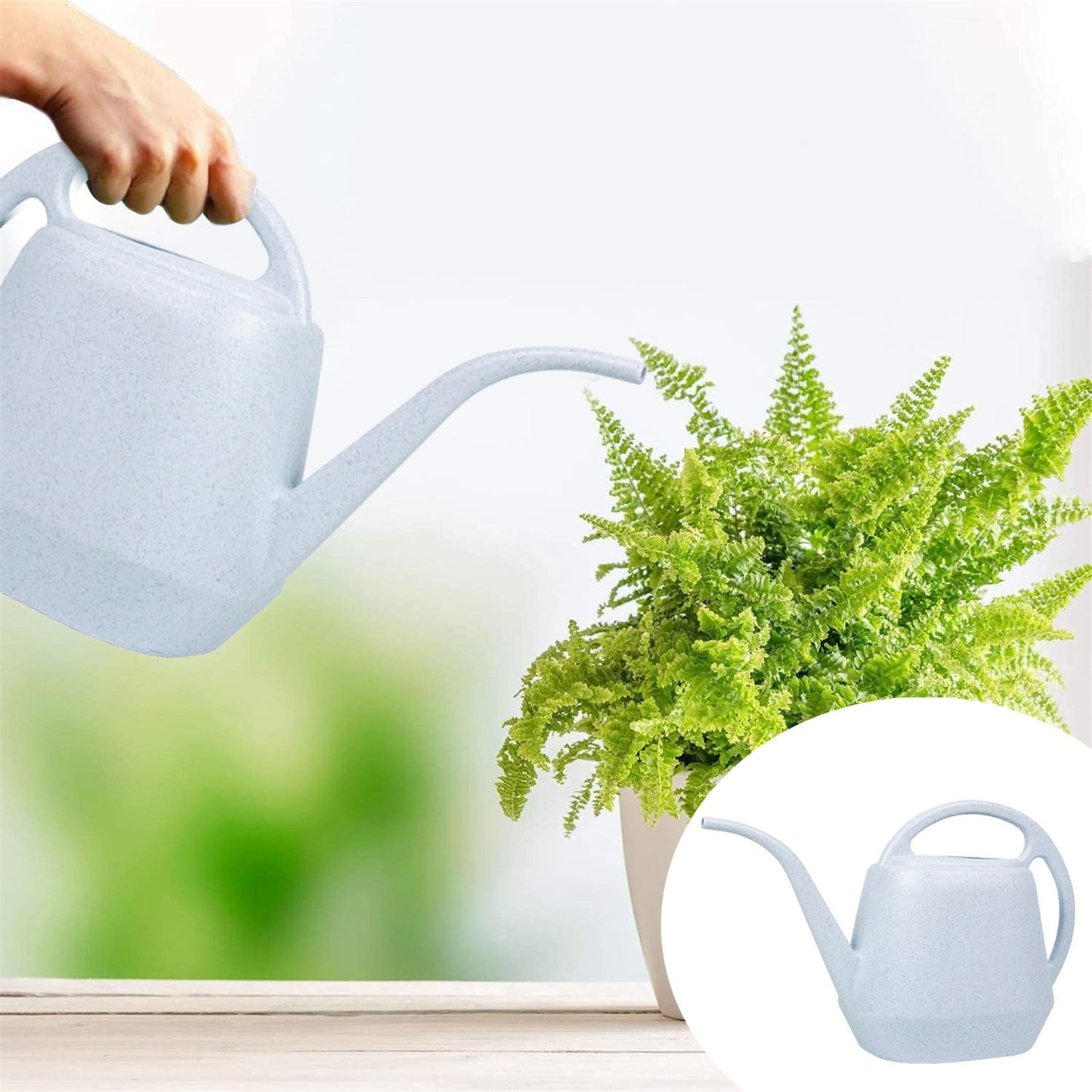 LGCASL Pot Watering Jug Small Plant Indoor Watering Plant Indoor Watering Jug Long Spout Watering Jug Watering Garden Pot Household Watering Jug Watering Garden Kettle （2L） Beige