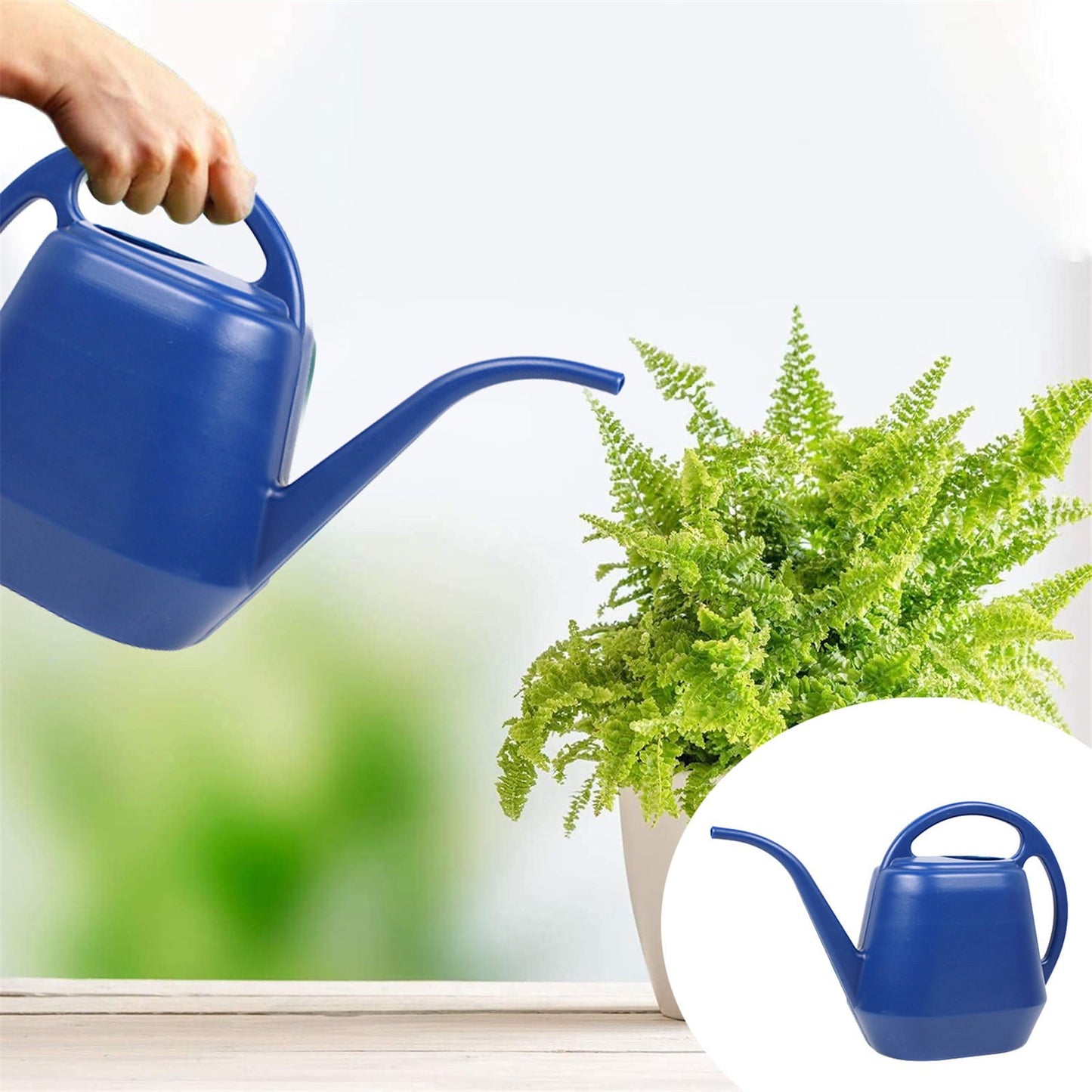 LGCASL Pot Watering Jug Small Plant Indoor Watering Plant Indoor Watering Jug Long Spout Watering Jug Watering Garden Pot Household Watering Jug Watering Garden Kettle （2L） Dark blue