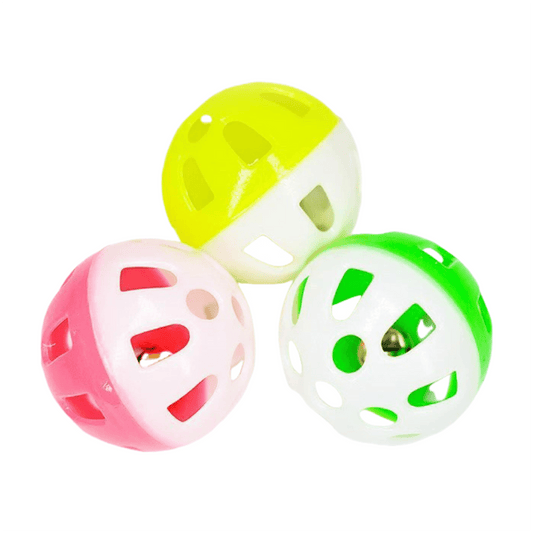 LGCASL Pet Ball Toys Random Color, Pet Toy Parrot Bell Gnawing Hi Stuffy Bird Toy Anti and Stuffy Grinding Bell (Random Color, 1Pc) 1pc Random color