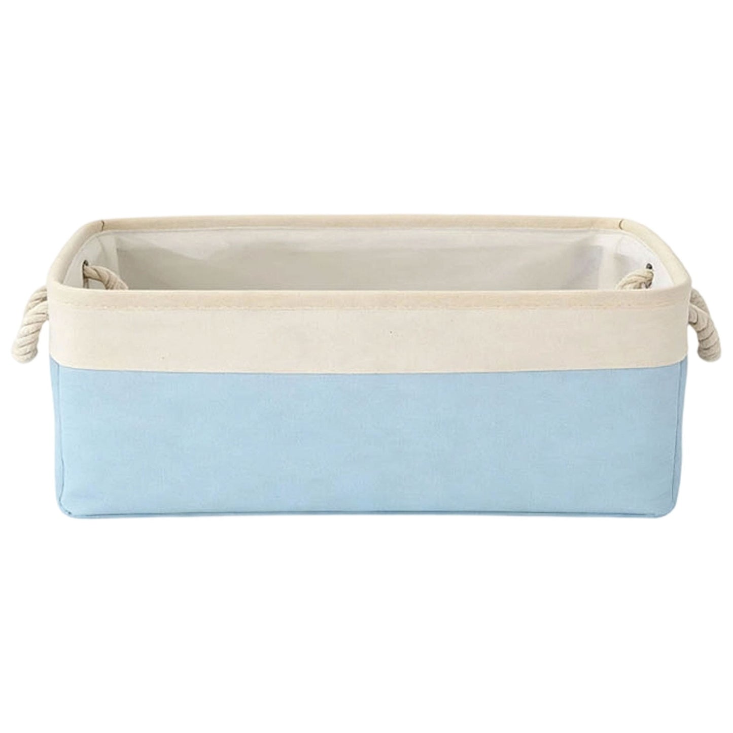 LGCASL Fabric Storage Box, Fabric Storage Box, Storage Basket with Handles and for Clothes Shelves Closet Wardrobe Home Wear and Reinforced, Light Gray S(12.2×5.1×8.2Inch) S(12.2×5.1×8.2inch) Light Green