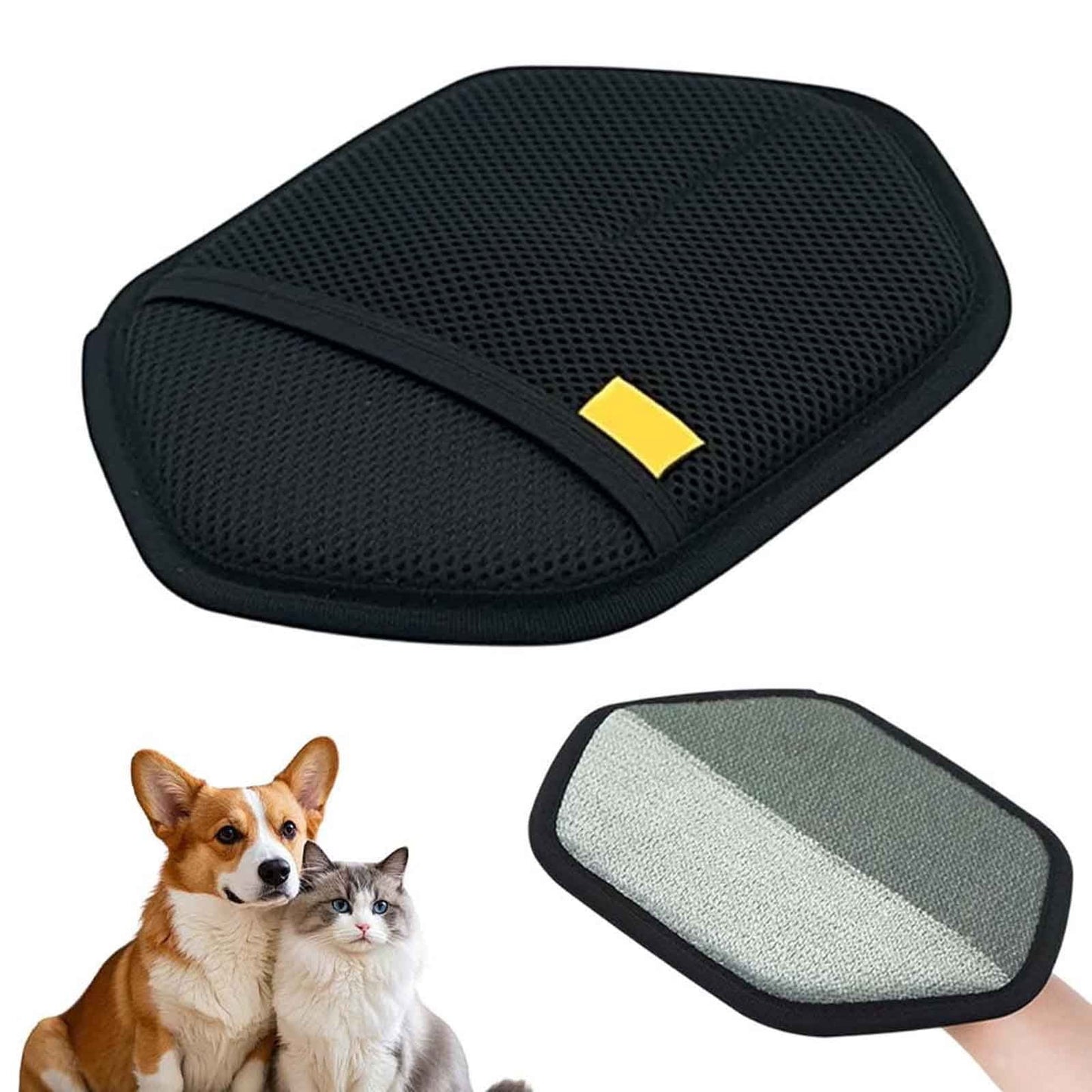 Pet Static Electricity Hair Removal Gloves Pet Remover 2026 New Electrostatic Pet Removal Gloves for Dogs Thickened Brush Reusable Washable Pet Remover Glove Tool for Furniture Couch Car, Blue Black