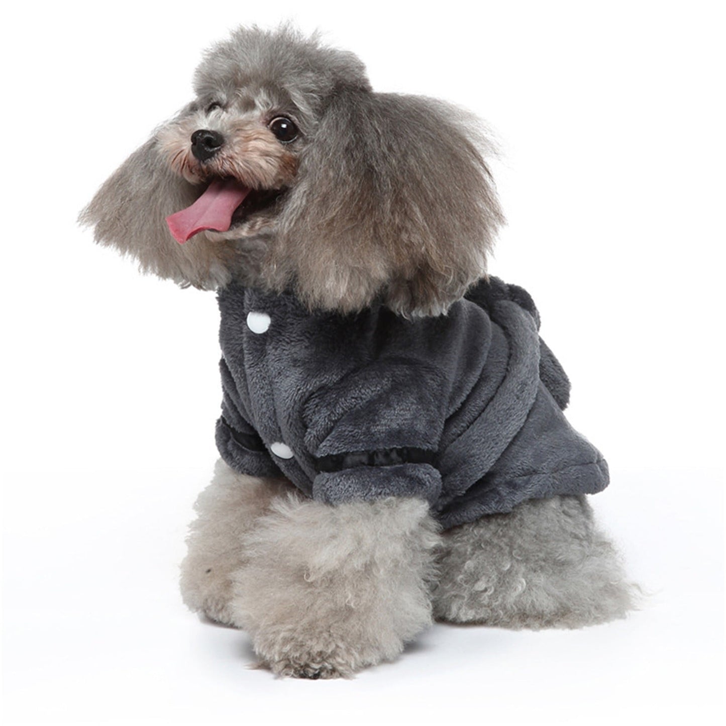 LGCASL Pet Bathrobes, Pajamas Clearance! Dog Cat Bathrobe Pet Clothes Hotel Bath Towel Pet Bathrobe Nightgown Pajamas (Army Green, L) L Grey