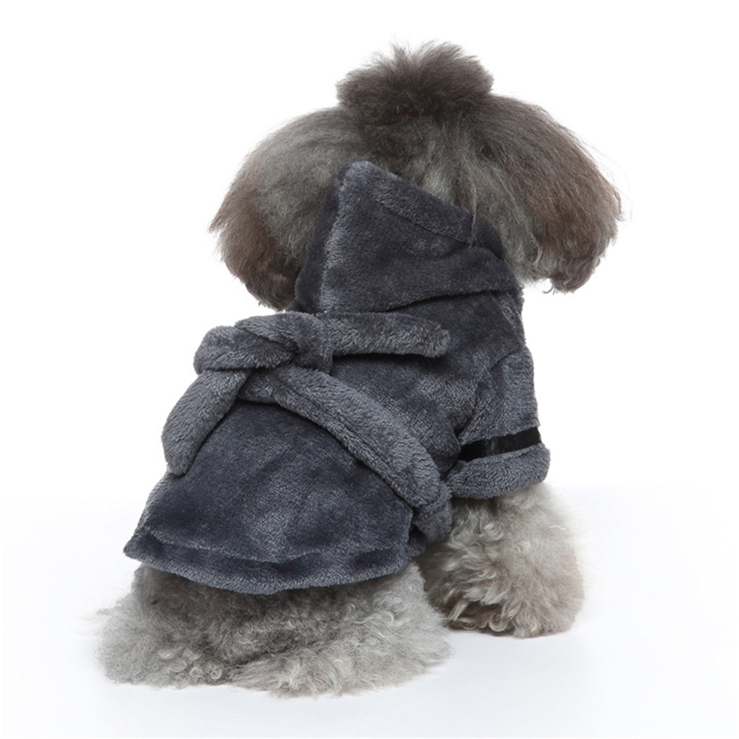 LGCASL Pet Bathrobes, Pajamas Clearance! Dog Cat Bathrobe Pet Clothes Hotel Bath Towel Pet Bathrobe Nightgown Pajamas (Army Green, L) L Grey