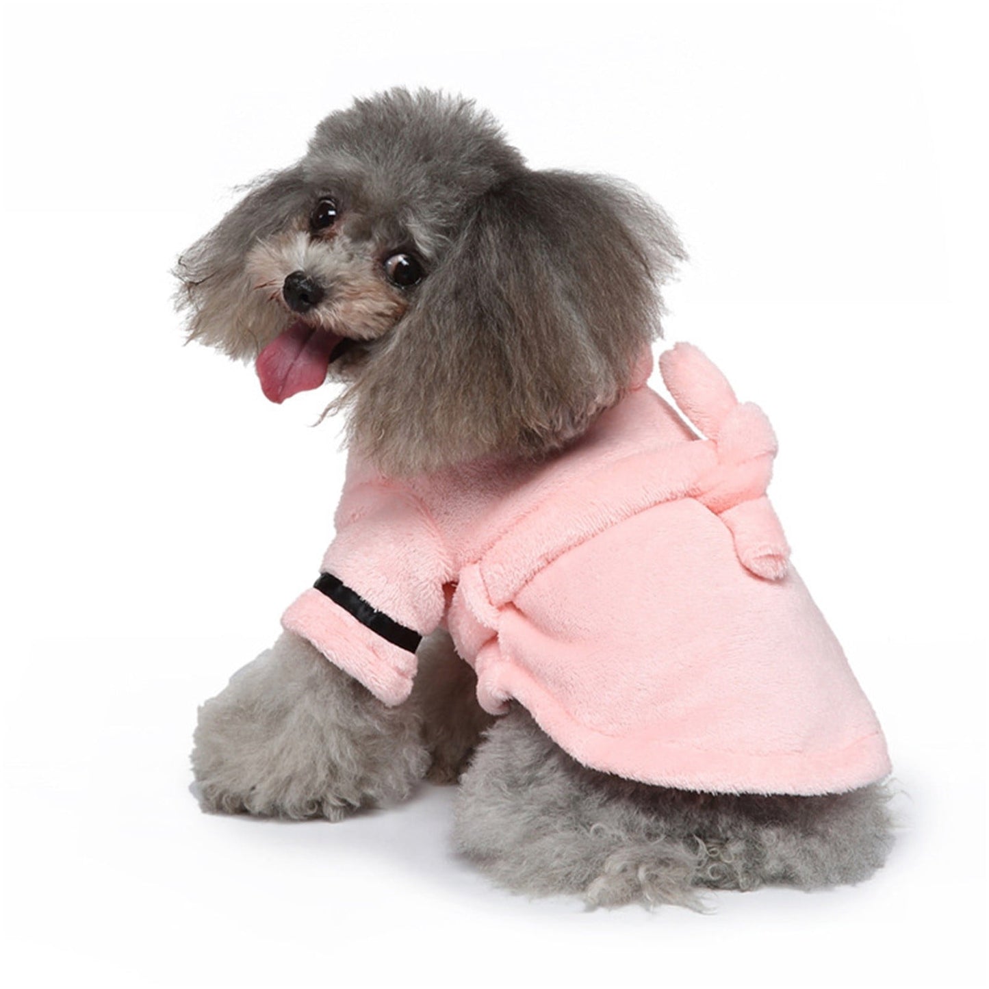 LGCASL Pet Bathrobes, Pajamas Clearance! Dog Cat Bathrobe Pet Clothes Hotel Bath Towel Pet Bathrobe Nightgown Pajamas (Army Green, L) S Pink