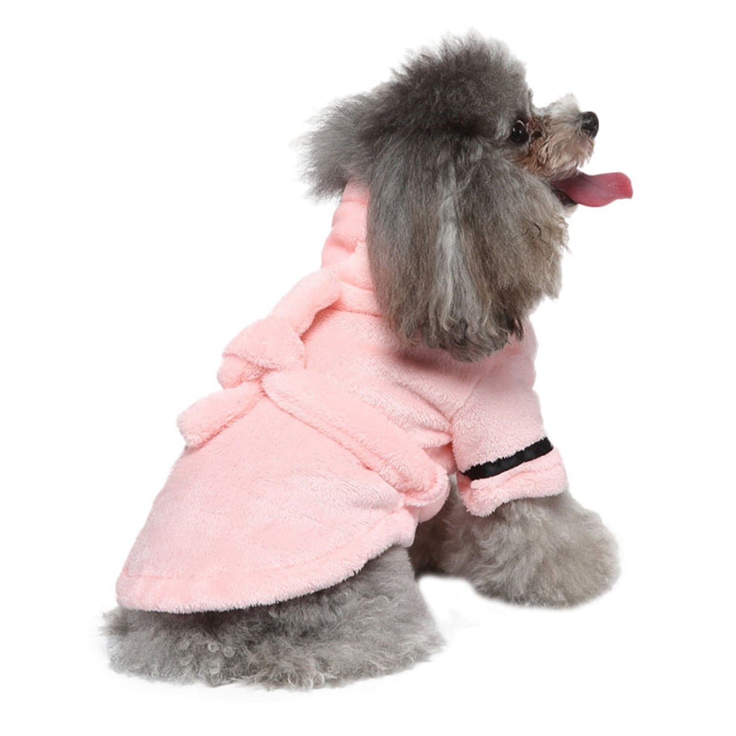 LGCASL Pet Bathrobes, Pajamas Clearance! Dog Cat Bathrobe Pet Clothes Hotel Bath Towel Pet Bathrobe Nightgown Pajamas (Army Green, L) L Pink