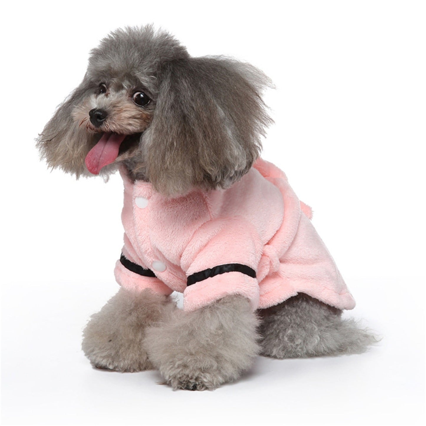 LGCASL Pet Bathrobes, Pajamas Clearance! Dog Cat Bathrobe Pet Clothes Hotel Bath Towel Pet Bathrobe Nightgown Pajamas (Army Green, L) L Pink