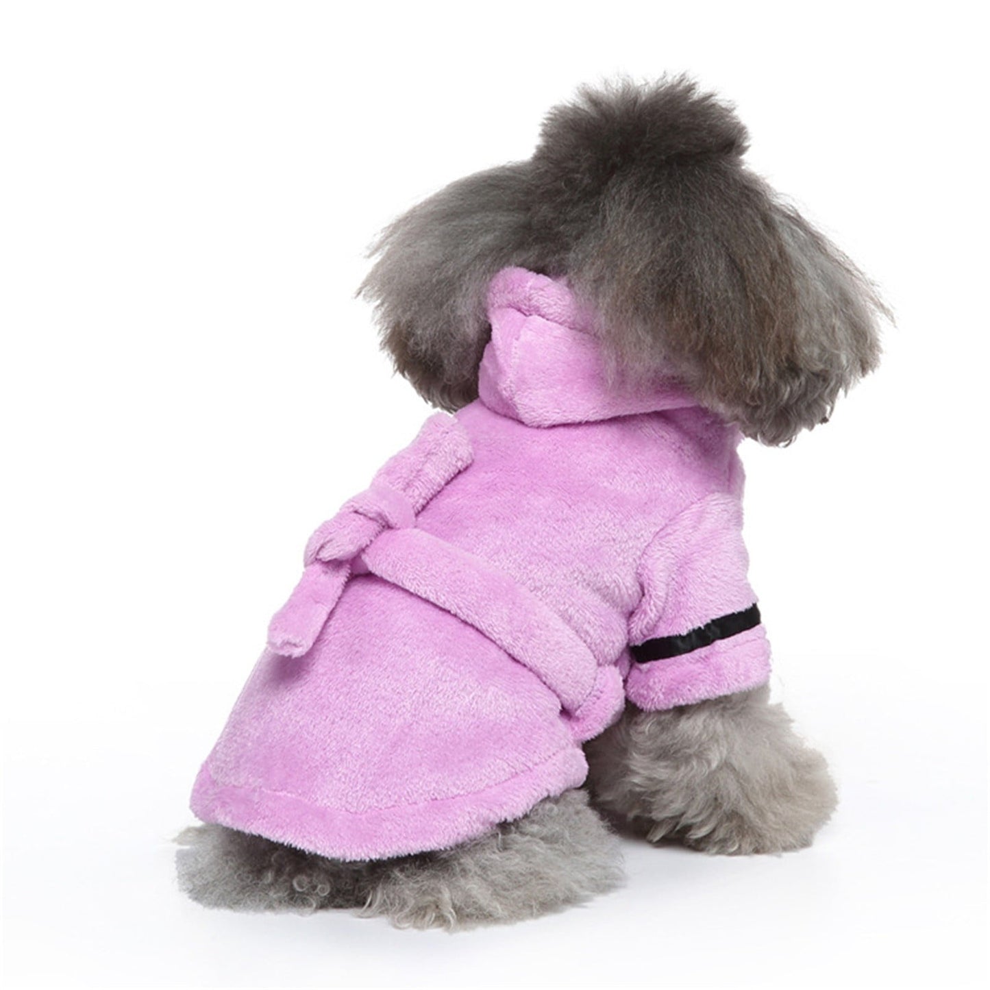 LGCASL Pet Bathrobes, Pajamas Clearance! Dog Cat Bathrobe Pet Clothes Hotel Bath Towel Pet Bathrobe Nightgown Pajamas (Army Green, L) M Purple