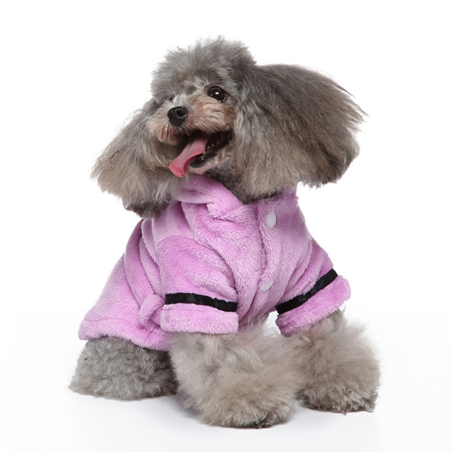 LGCASL Pet Bathrobes, Pajamas Clearance! Dog Cat Bathrobe Pet Clothes Hotel Bath Towel Pet Bathrobe Nightgown Pajamas (Army Green, L) XL Purple